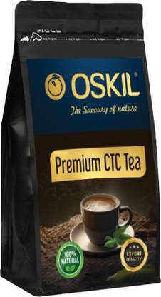 OSKIL 100% Natural Premium CTC Tea | Richer Taste & Flavour Instant Tea Pouch