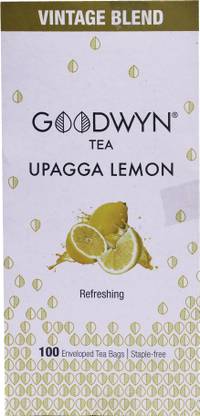 Goodwyn Refreshing and Energising Lemon Tea, 100 Tea Bags Lemon Black Tea Bags Box