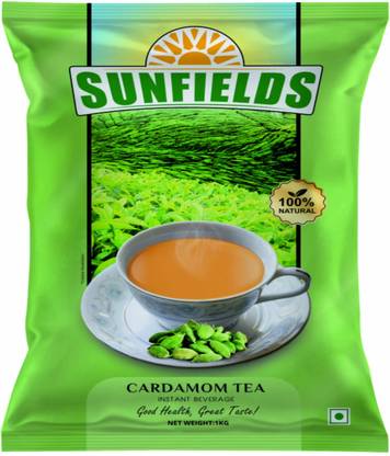 sunfields Cardamom Tea Premix Cardamom Instant Tea Pouch