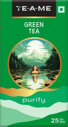 TE-A-ME Purify Green Tea, , Pack of 25 Tea Bags Green Tea Bags Box