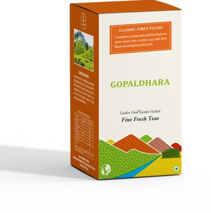 GOPALDHARA Darjeeling Classic First Flush Tea (100gms Small Paper Box) – Special FTGFOP1 Pure Darjeeling Spring Tea Unflavoured Oolong Tea Box