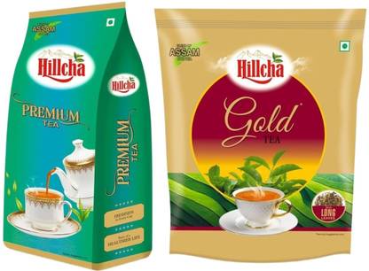HILLCHA Premium and Gold Tea Long Lasting Taste – Pack of 2, 250gm each | Natural & Rich Black Tea Pouch