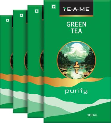 TE-A-ME Green Tea, 400 Tea Bags | Green Tea | Green Tea 100 Bags | Pure Green Tea | Green Tea Bags Box