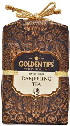 Golden Tips Brocade Bag Darjeeling Black Tea Pouch
