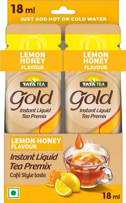 Tata Tea Gold Lemon & Honey Instant Liquid Ice Tea Premix, Pack of 10 Tea Pouch