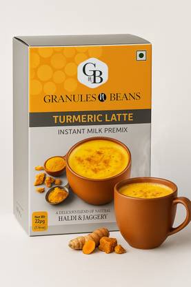 Granules N Beans Instant Premix Tea | Turmeric Latte | Kadak Chai (10 x 22g =220g) (GBR 120) Turmeric Tea Box