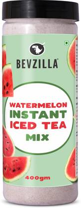 Bevzilla Watermelon Instant Iced Tea Mix | 400gms| Watermelon Flavor Instant Mix| Iced Tea Plastic Bottle