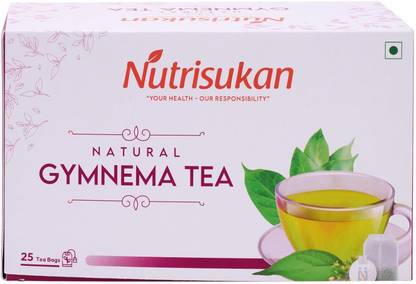Nutrisukan Gymnema Tea | 25 Teabags | Essential Nutrition & Minerals | Improve Immunity Tea Box