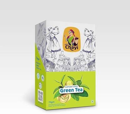 The Chayi Organic Herbal Elephant Apple Tea |Assam's hand-grown elephant apple flavour tea Apple Green Tea Box