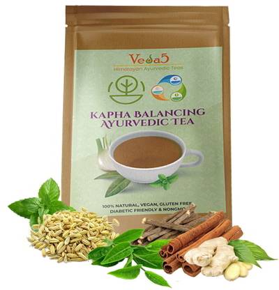Veda5 Balancing Kapha Dosha Ayurveda Detox Tea Unflavoured Herbal Tea Tin