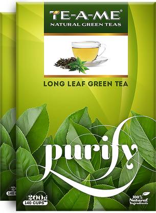 TE-A-ME Long Leaf Green Tea, 200 gms | Pure Green Tea | Green Tea Loose Leaves | Green Tea Box