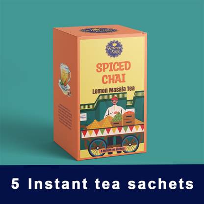 Karma Kettle Lemon Masala Premix - Instant Tea Box