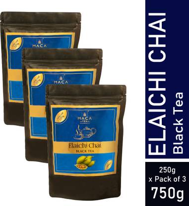 MACA TEA Premium Quality Elaichi (Pack of 3) Tea Pouch