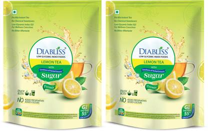 DiaBliss Diabetic Friendly Lemon Tea Lemon Herbal Infusion Tea Pouch