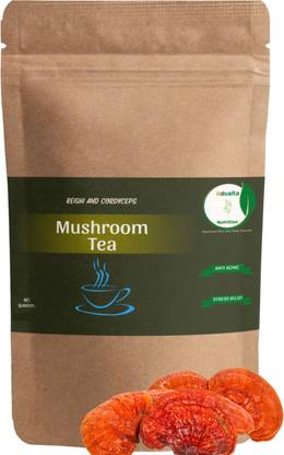 Advaita Nutrition Ganoderma(Reishi/Lingzhi) Detox Tea for Immunity,Antiaging,Stamin,Kidney&Liver Unflavoured Herbal Tea Pouch
