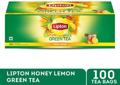 Lipton Honey, Lemon Green Tea Bags Box