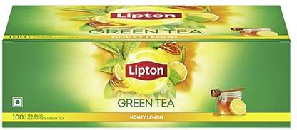 Lipton GREEN TEA HONEY LEMON 100 BAGS X PACK OF 1 Green Tea Bags Box