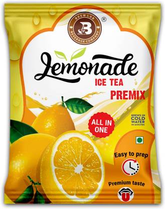 Brew Lab Lemonade Ice Tea Premix Natural Lemon Flavor Helps To Build Immunity & Digestion Lemon Iced Tea Pouch