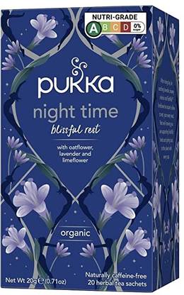 Pukka Night Time Blissful Rest Herbal Tea Bags Box