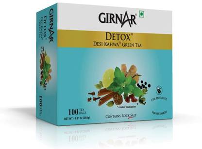 Girnar Detox Desi Khawa Green Tea Bags Box