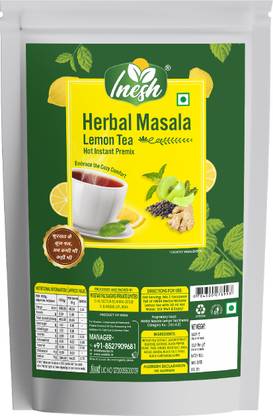 inesh Herbal Masala Lemon Tea hot instant premix Pouch 1 Kg Lemon Herbal Tea Pouch