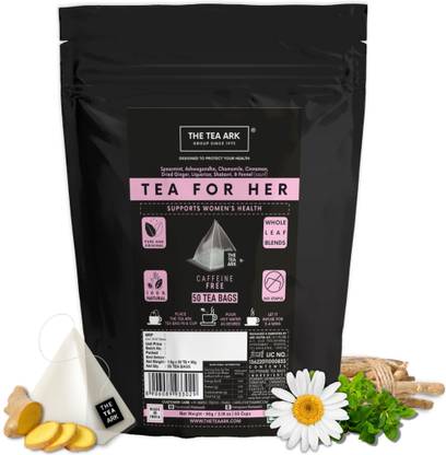 The Tea Ark Organic Spearmint Tea for PCOS PCOD, Herbal Tea for Women (50 Cups),100 Grams Mint Herbal Tea Bags Pouch