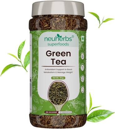 Neuherbs Green Tea For Weight Management & Boost Metabolism | 100% Natural & Clean Herbs Herbal Tea Plastic Bottle