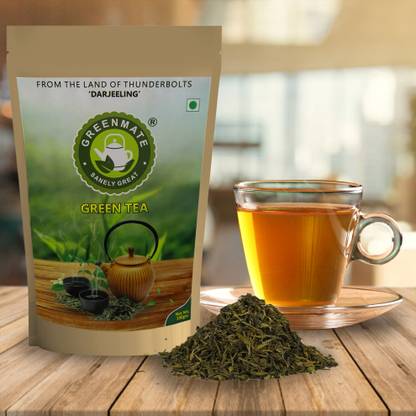 GREENMATE Darjeeling Green Tea 100gm Unflavoured Green Tea Pouch