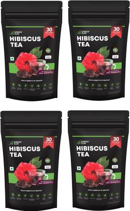 GREEN SUN Hibiscus Tea Health Benefits | Lower Colestrol |Digestion System | Weight Loss Hibiscus Herbal Tea Pouch