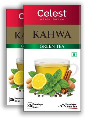 Celest Kahwa Green Tea Bags Box