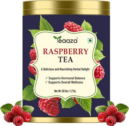 Teaaza Organic Raspberry Tea for PCOS–Tea for Reproductive Health, Female Wellness Herbal Tea Box