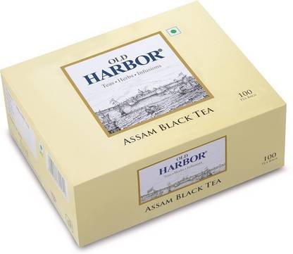 Old Harbor Tea Black Tea 100 Tea Bags Unflavored Black Tea Bags (200 g, Box) Unflavoured Black Tea Bags Box