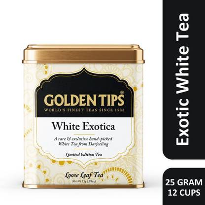 Golden Tips White Exotica Loose Leaf Unflavoured White Tea Tin