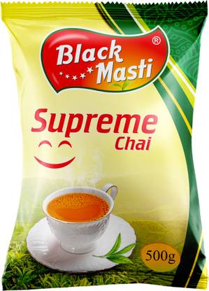 Black Masti Supreme Tea Powder, Crisp Taste Black Tea Pouch