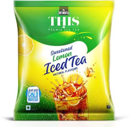 Continental THIS Instant Ice Tea Powder | Refreshing Natural Lemon Flavor | Source of Vitamin C | Lemon Iced Tea Pouch