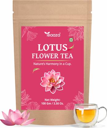 Teaaza Lotus Flower Tea 100g (200 Cups) | Caffeine-Free Herbal Tea for Sleep, Detox Herbs Herbal Tea Pouch