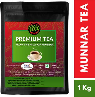 REO Premium Munnar Dust Tea 1 Kg Tea Blend Pouch