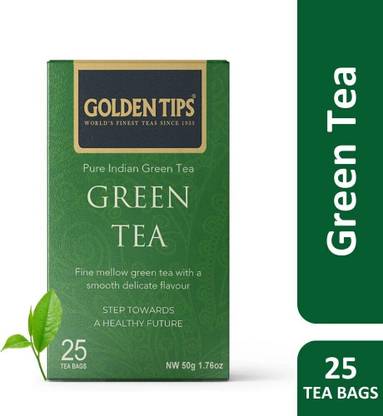 Golden Tips Indian With Delicate Flavour Green Tea Bags Box