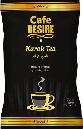 CAFE DESIRE Instant Saffron Karak Tea Premix 1 KG Saffron Instant Tea Pouch