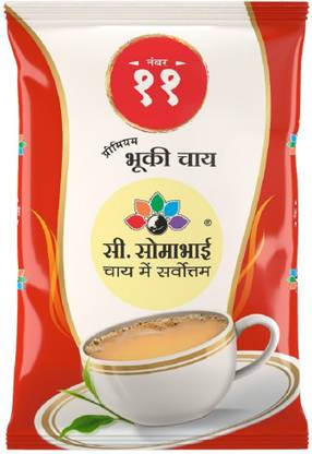 C. SOMABHAI (Quality Tea) No. 11 CTC Dust Tea - 1 kg, Premium Assam CTC Dust Tea, Black Tea, Chai Patti Black Tea Pouch