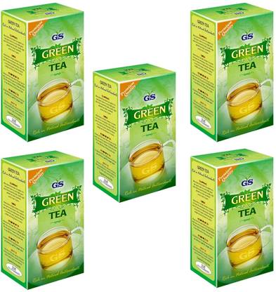 GS Tea GREEN 100 GM (Pack of 5) Green Tea Box