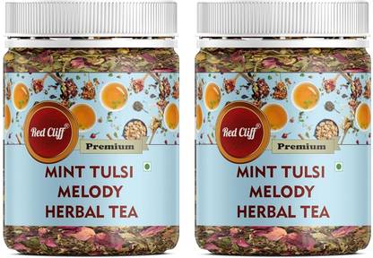 RED CLIFF Mint Tulsi Melody Herbal Tea | Refreshing Blend of Mint and Tulsi | Herbal Tea Plastic Bottle