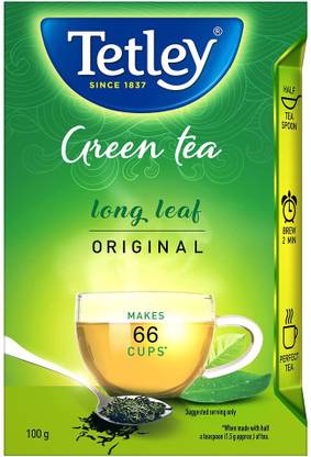 Tetley green tea leaf long Green Tea Box