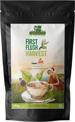 Yashi enterprise Darjeeling First Flush Harvest | Premium Black Tea | 250g Standup Pouch Unflavoured Black Tea Pouch
