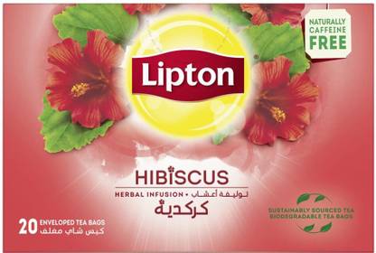 Lipton Hibiscus Infusion Tea Bags Box