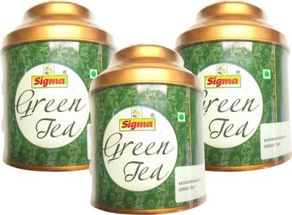 SIGMA Combo of 3 Kashmiri Kawha Green Tea | Authentic Taste Green Tea Tin