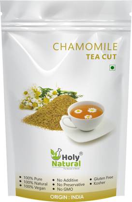Holy Natural Chamomile Tea Cut - 100 GM Chamomile Herbal Tea Pouch
