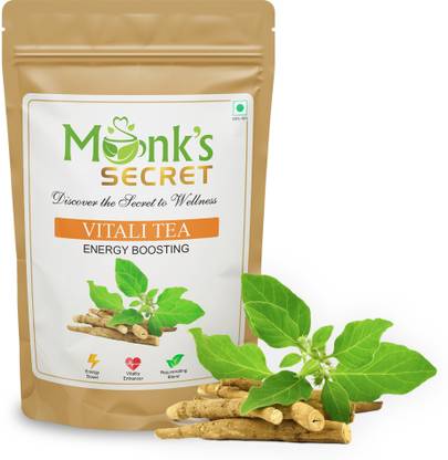 MONK'S SECRET Vitali Tea, Energy Booster, Energy Boosting Tea Assorted Herbal Tea Pouch
