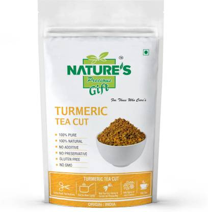 Nature's Precious Gift Turmeric Tea - 1 KG (100% Pure Turmeric Tea Cut for Immunity Boosting) Turmeric Herbal Tea Pouch