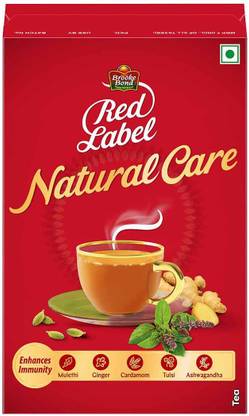 Red Label Natural Care Cardamom, Ginger, Liquorice, Tulsi Tea Box